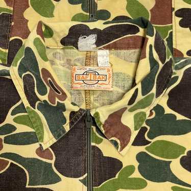 1970 Sears Duck Camo XL Reversible Hunting Jacket Orange