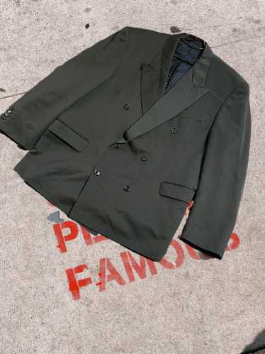 MADE IN FRANCE 80’s YSL 春夏 ヘリンボーン 2B 70s Two Piece~Yves Saint Laurent rive gauche~