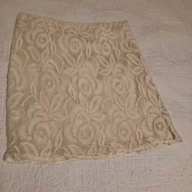 Lace Off White Skirt - image 1