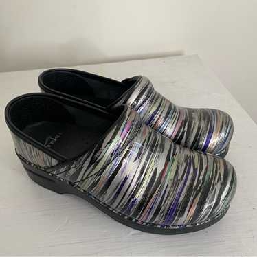 Dansko Multicolored Stripe Professional Clog Shoe… - image 1