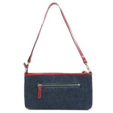 バッグ Burberry Blue Label Denim Shoulder Bag Burberry Blue Label Denim Horse Logo Shoulder Bag Half Moon