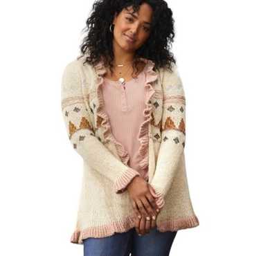 Matilda Jane Jacie Open Front Cardigan Ruffle Trim