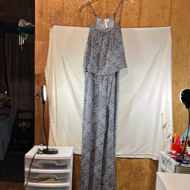 C & California Black And White Patterned Jumpsuit