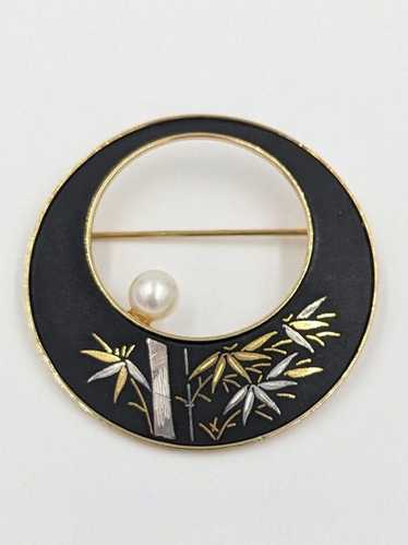 Lovely japanese damascene shakudo - Gem
