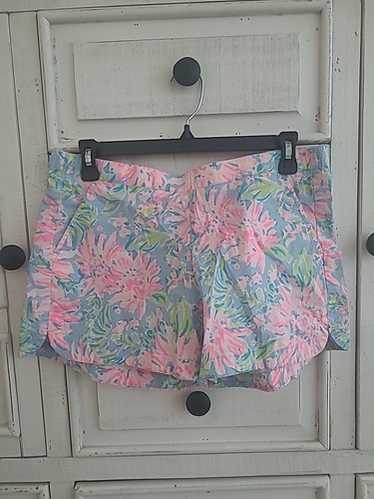 LILLY PULITZER Ocean View Shorts Blue Peri Sunrise
