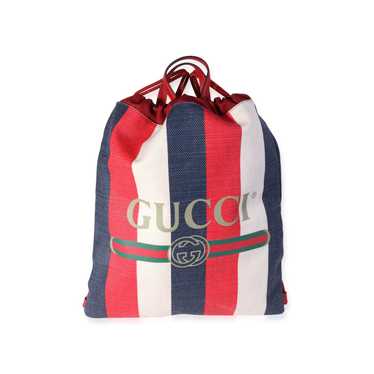 Gucci Backpack By Alessandro Michele Blue & Green 