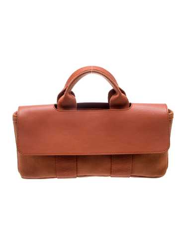 Hermès Top Handle Bag Potiron Toile Chevron Pallad
