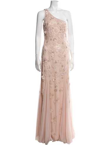 Mac Duggal Evening Gown Pink Sleeveless with One-S