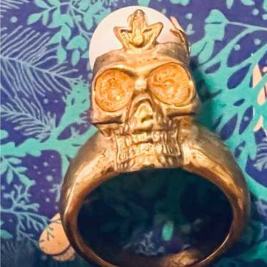alexander mcqueen skull ring - Gem