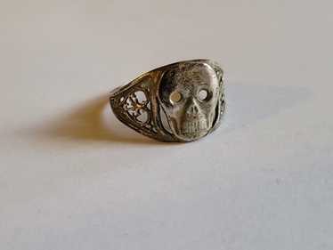 1939’s～★ドイツ国防軍陸軍★Skull Ring★ ミリタリーリング ドイツ国防軍 スカルボーンズ ヴィンテージ シルバー ミリタリー