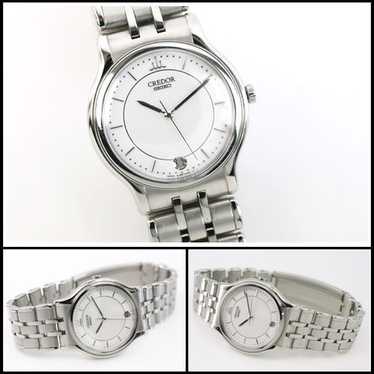 最高級 SEIKO CREDOR 8J86 DRESS watch Vintage Seiko Credor 8J86-7A00 18kt Gold Quartz Dress Watch