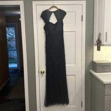 Cache Navy Beaded Beautiful Dress Size 12