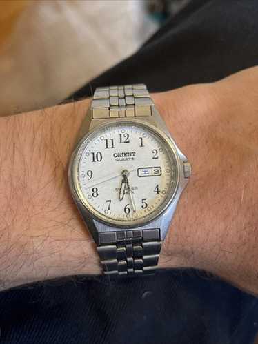 ORIENT スイマー オクタゴン クォーツ腕時計 10BAR ORIENT SWIMMER 10BAR QUARTZ MEN'S WRISTWATCH ROUND FACE