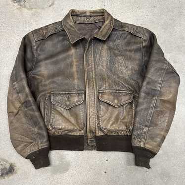Schott flight jacket/l/nylon/brd/plain - Gem