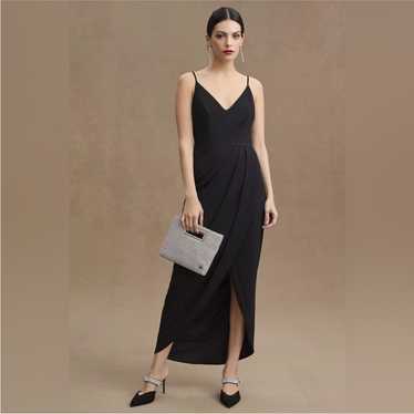 Bhldn Anthropologie Lyra Black Midi Dress