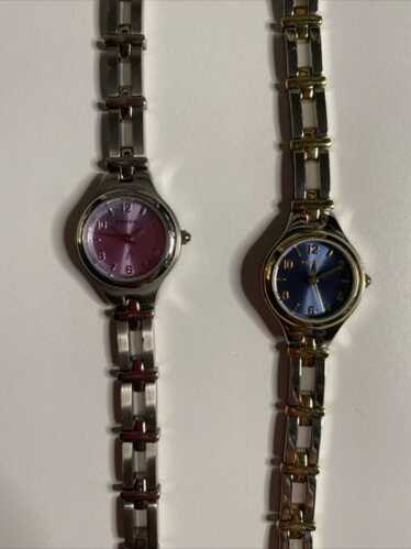 Lot of 2 Womans Fossil Watch Bracelet Stainless S… - image 1