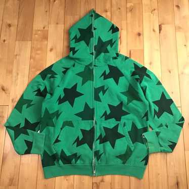 APE 星柄 ジップアップパーカー ☆大阪限定☆ BAPE スター パーカー Mサイズ a bathing ape