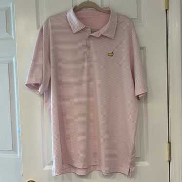 MASTERS シャツ　ピンク Masters Shirt Mens L Pink Plain Short Sleeve Collared Casual