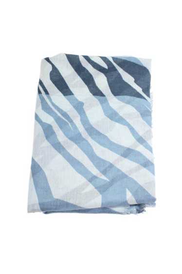 Kinross Cashmere Womens Cashmere Silk Striped Prin