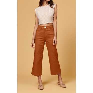Whimsy & Row Sz 28 Wide Leg Organic Cotton Flora P