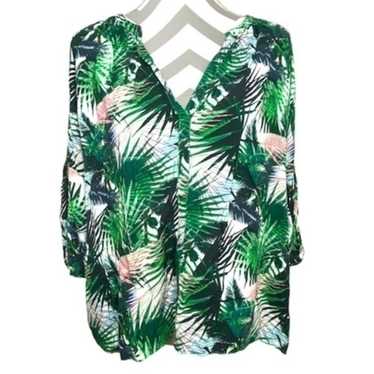Traffic People Palm Tree Blouse