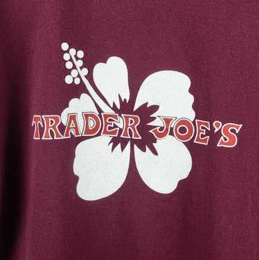 Trader Joe’s Crew Short Sleeve T-Shirt Hibiscus Bu