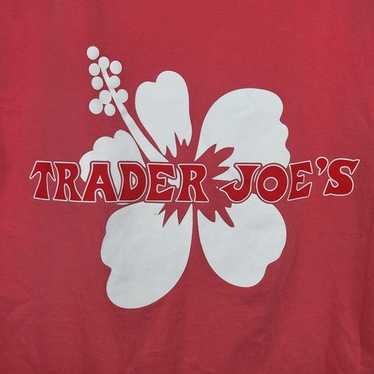 Trader Joe’s Crew Short Sleeve T-Shirt Hibiscus Sa