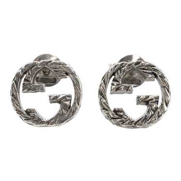 【Gucci】ピアス Interlocking G Silver Pierce Gucci Silver interlocking G earrings YBD356289001 - Jewelry