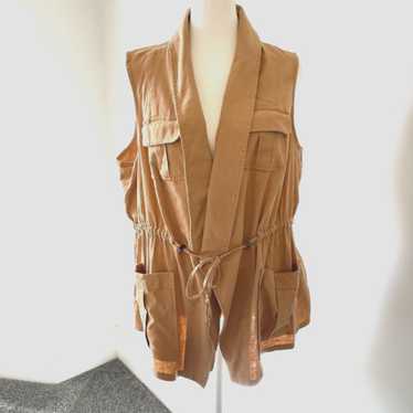 Torrid Vest Size 00 Womens Medium Drape Front Line
