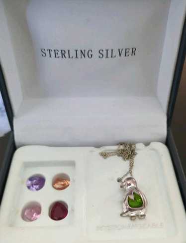 Sterling silver interchangeable stone - Gem