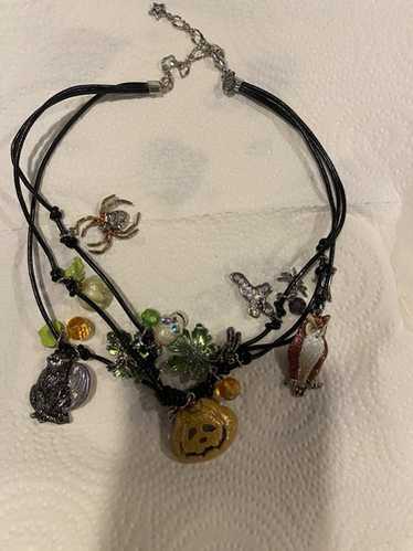 Kirks Folly Halloween Necklace Pumpkin Pendant