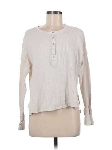 OFFLINE by Aerie Women Ivory Long Sleeve Henley M - image 1