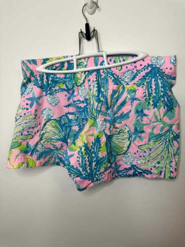Lilly Pulitzer Ocean View Shorts Medium M Cotton/S