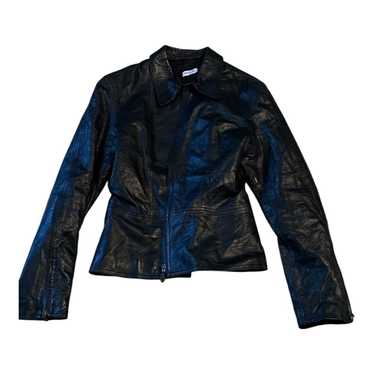 【美品】MAX&Co. 牛革 シングルライダース トラッカージャケットBLACK 完璧すぎるが故三度も 美品】MAX&Co. 牛革 シングルライダース