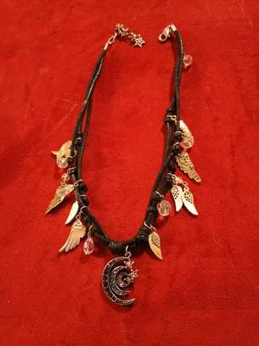Kirks Folly Moon Angel Wing Necklace