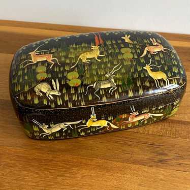 Vintage Kashmiri Trinket Box - Ca 1960 Vintage Kashmiri Trinket Box - Ca 1960