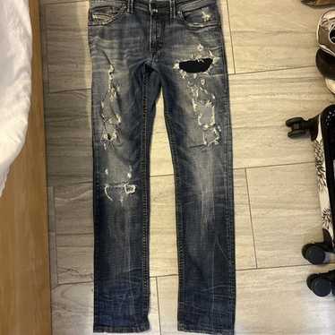 激レア名作 DIESEL D.N.A ダメージデニム THAVAR  W28 DIESEL ディーゼル THAVAR ダメージ付き ヴィンテージ加工