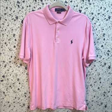 Polo By Ralph Lauren Men's Pink Polo Shirt Large - image 1