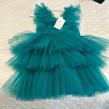 Mable Teal Layered Tulle Dress From I Just Have To