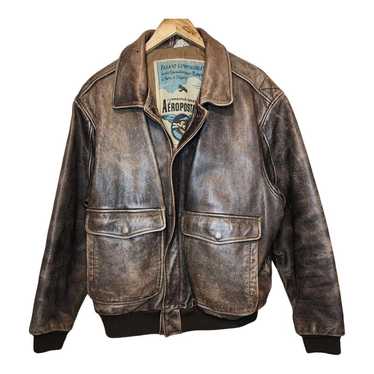 Vintage aeropostale leather jacket - Gem