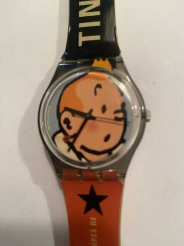 【不動】swatch スウォッチ TINTIN タンタン 時計 Special Swatch Les Aventures De Tintin GM165 Watch