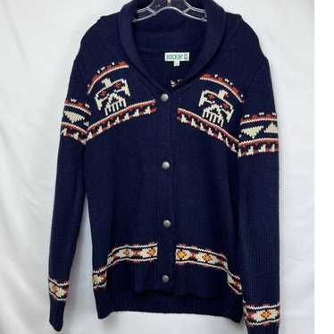 Rockin C Women's Size Large Blue Southwest Print B