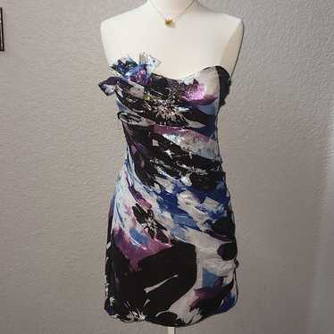 Camille La Vie Size 2 Vintage Metallic Strapless F