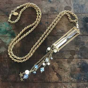 Kirks Folly Retired Hourglass Starsnecklacegold