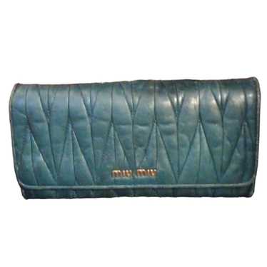 小物 Archive miu miu leather wallet green Miu Miu Small leather wallet for Women - Green in UAE