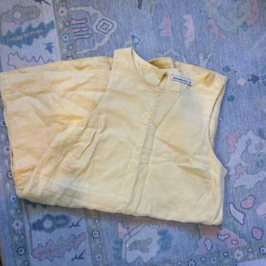 Abercrombie and Fitch Yellow Linen Dress