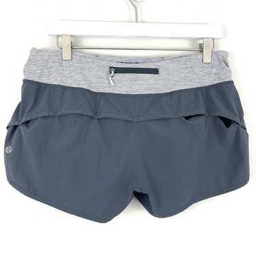 Lululemon Run Speed Short Heather Coal Wee Stripe