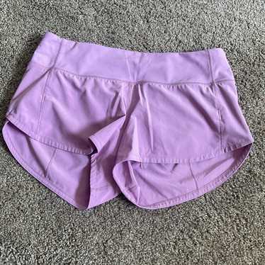 Lululemon Purple Speed Up Shorts 4