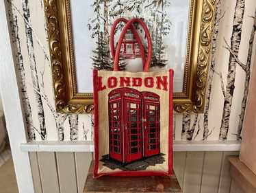 LONDON Phone Booth Souviner large Jute/ Burlap Tot