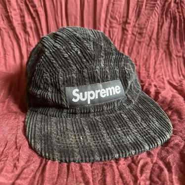 Supreme Corduroy Camp Cap (FW23) Black - FW23 - US